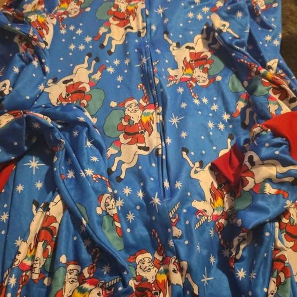Santa Christmas Reinder pajamas adult 2x